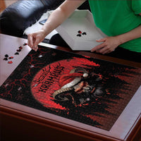 Merry Krampus Puzzle Dark Grunge Christmas - Wonder Print Shop