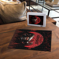 Merry Krampus Puzzle Dark Grunge Christmas - Wonder Print Shop