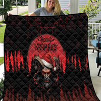 Merry Krampus Quilt Dark Grunge Christmas - Wonder Print Shop