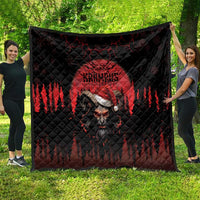 Merry Krampus Quilt Dark Grunge Christmas - Wonder Print Shop