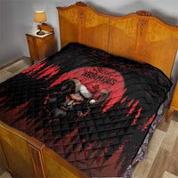 Merry Krampus Quilt Dark Grunge Christmas - Wonder Print Shop