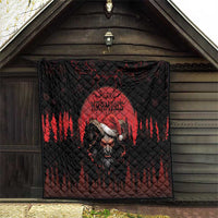 Merry Krampus Quilt Dark Grunge Christmas - Wonder Print Shop