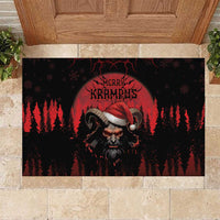 Merry Krampus Rubber Doormat Dark Grunge Christmas - Wonder Print Shop