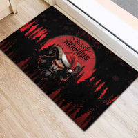 Merry Krampus Rubber Doormat Dark Grunge Christmas - Wonder Print Shop
