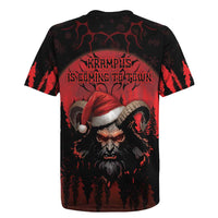 Merry Krampus Rugby Jersey Dark Grunge Christmas - Wonder Print Shop