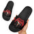 Merry Krampus Slide Sandals Dark Grunge Christmas - Wonder Print Shop