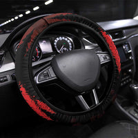 Merry Krampus Steering Wheel Cover Dark Grunge Christmas - Wonder Print Shop