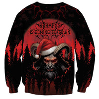 Merry Krampus Sweatshirt Dark Grunge Christmas - Wonder Print Shop