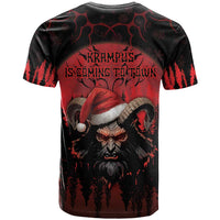 Merry Krampus T Shirt Dark Grunge Christmas - Wonder Print Shop
