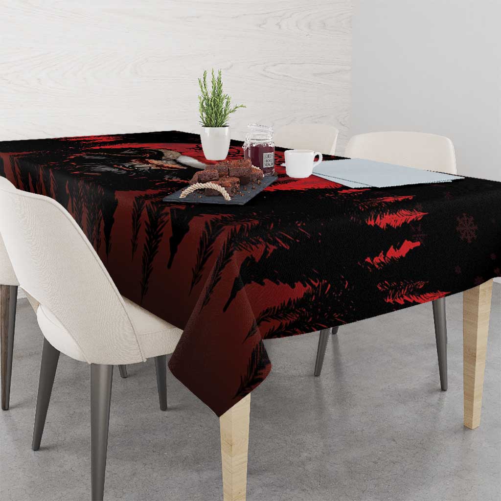 Merry Krampus Tablecloth Dark Grunge Christmas - Wonder Print Shop