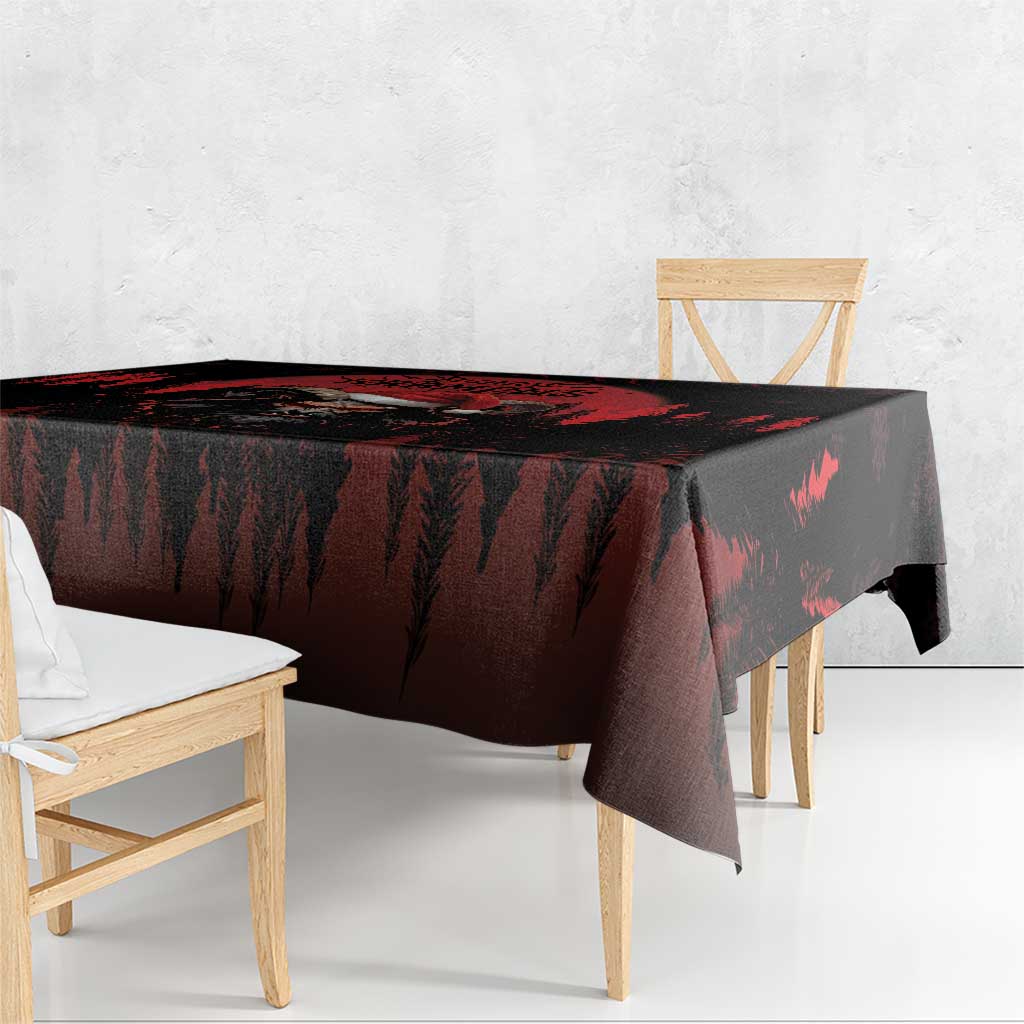 Merry Krampus Tablecloth Dark Grunge Christmas - Wonder Print Shop