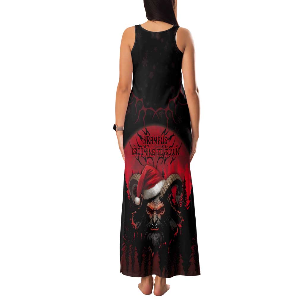 Merry Krampus Tank Maxi Dress Dark Grunge Christmas - Wonder Print Shop