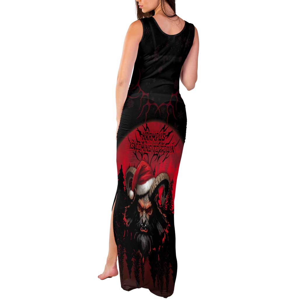Merry Krampus Tank Maxi Dress Dark Grunge Christmas - Wonder Print Shop