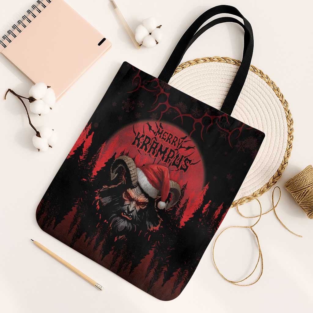 Merry Krampus Tote Bag Dark Grunge Christmas - Wonder Print Shop