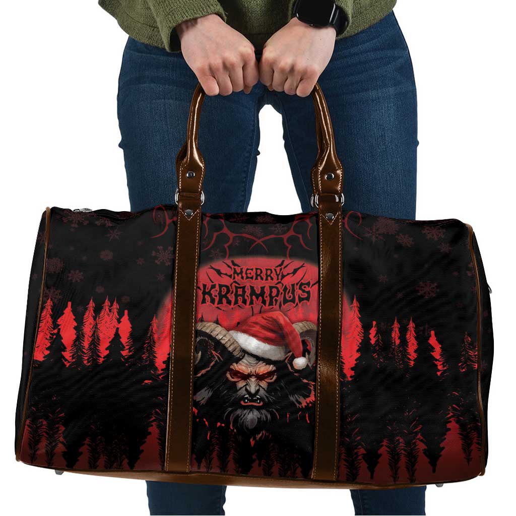 Merry Krampus Travel Bag Dark Grunge Christmas - Wonder Print Shop