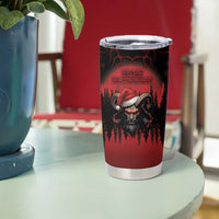 Merry Krampus Tumbler Cup Dark Grunge Christmas - Wonder Print Shop