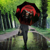 Merry Krampus Umbrella Dark Grunge Christmas - Wonder Print Shop