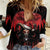 Merry Krampus Women Casual Shirt Dark Grunge Christmas - Wonder Print Shop