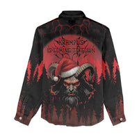 Merry Krampus Women Casual Shirt Dark Grunge Christmas - Wonder Print Shop