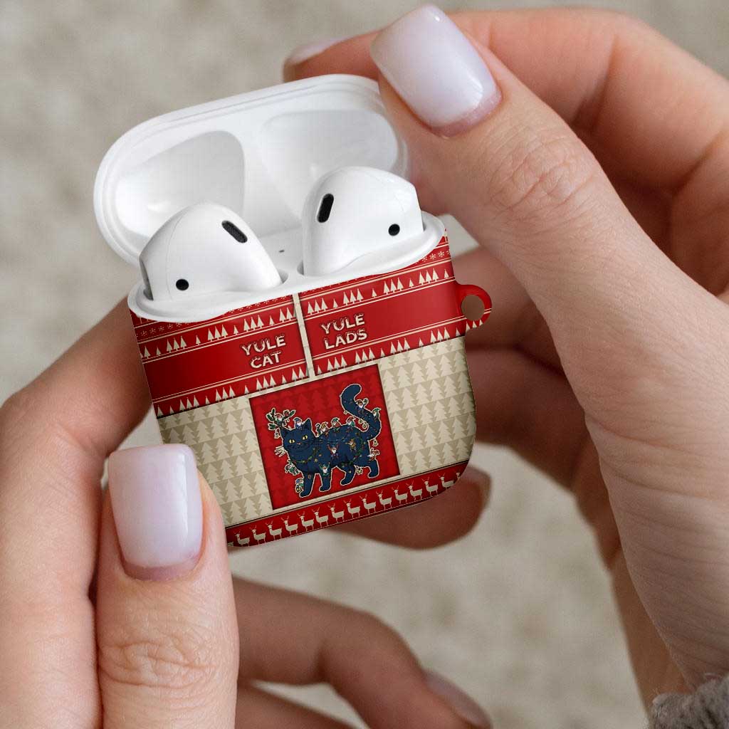 Yule Cat And Yule Lads AirPods Case Cute Retro Style - Wonder Print Shop