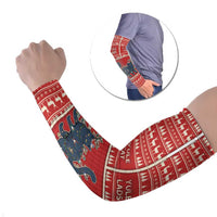Yule Cat And Yule Lads Arm Sleeves Cute Retro Style - Wonder Print Shop