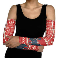 Yule Cat And Yule Lads Arm Sleeves Cute Retro Style - Wonder Print Shop