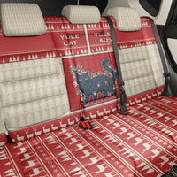 Yule Cat And Yule Lads Back Car Seat Cover Cute Retro Style - Wonder Print Shop