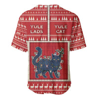 Yule Cat And Yule Lads Baseball Jersey Cute Retro Style - Wonder Print Shop