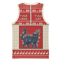 Yule Cat And Yule Lads Basketball Jersey Cute Retro Style - Wonder Print Shop