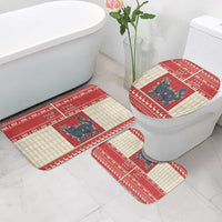 Yule Cat And Yule Lads Bathroom Set Cute Retro Style - Wonder Print Shop