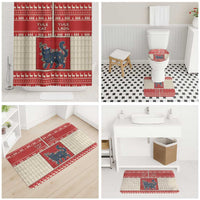 Yule Cat And Yule Lads Bathroom Set Cute Retro Style - Wonder Print Shop