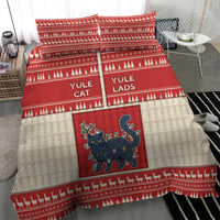 Yule Cat And Yule Lads Bedding Set Cute Retro Style - Wonder Print Shop