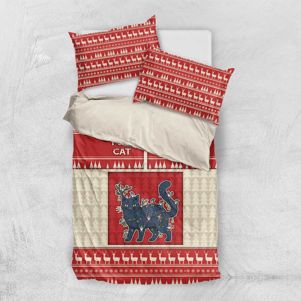 Yule Cat And Yule Lads Bedding Set Cute Retro Style - Wonder Print Shop