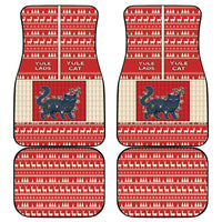 Yule Cat And Yule Lads Car Mats Cute Retro Style - Wonder Print Shop