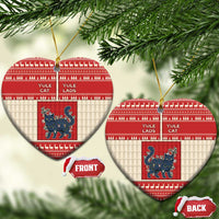 Yule Cat And Yule Lads Ceramic Ornament Cute Retro Style - Wonder Print Shop
