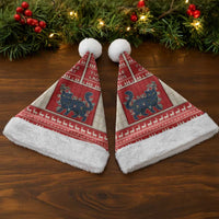 Yule Cat And Yule Lads Christmas Santa Hat Cute Retro Style - Wonder Print Shop