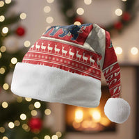 Yule Cat And Yule Lads Christmas Santa Hat Cute Retro Style - Wonder Print Shop