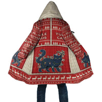 Yule Cat And Yule Lads Cloak Cute Retro Style - Wonder Print Shop