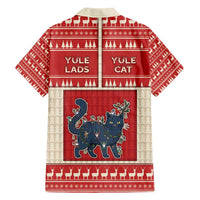 Yule Cat And Yule Lads Family Matching Puletasi and Hawaiian Shirt Cute Retro Style - Wonder Print Shop