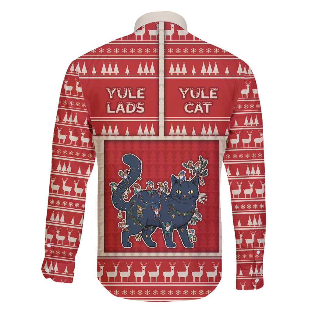 Yule Cat And Yule Lads Family Matching Puletasi and Hawaiian Shirt Cute Retro Style - Wonder Print Shop
