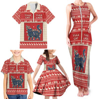 Yule Cat And Yule Lads Family Matching Tank Maxi Dress and Hawaiian Shirt Cute Retro Style - Wonder Print Shop