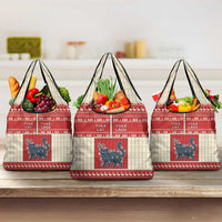 Yule Cat And Yule Lads Grocery Bag Cute Retro Style - Wonder Print Shop