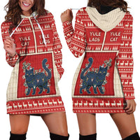 Yule Cat And Yule Lads Hoodie Dress Cute Retro Style - Wonder Print Shop