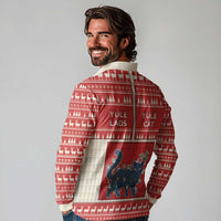 Yule Cat And Yule Lads Long Sleeve Polo Shirt Cute Retro Style - Wonder Print Shop