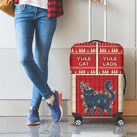 Yule Cat And Yule Lads Luggage Cover Cute Retro Style - Wonder Print Shop