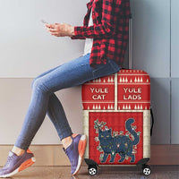 Yule Cat And Yule Lads Luggage Cover Cute Retro Style - Wonder Print Shop
