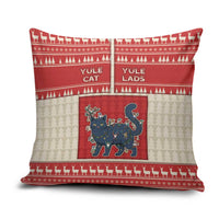 Yule Cat And Yule Lads Pillow Cover Cute Retro Style - Wonder Print Shop