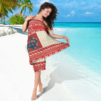 Yule Cat And Yule Lads Sarong Cute Retro Style - Wonder Print Shop