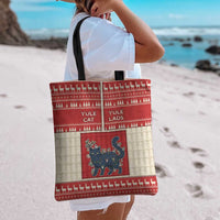 Yule Cat And Yule Lads Tote Bag Cute Retro Style - Wonder Print Shop