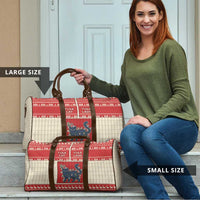 Yule Cat And Yule Lads Travel Bag Cute Retro Style - Wonder Print Shop